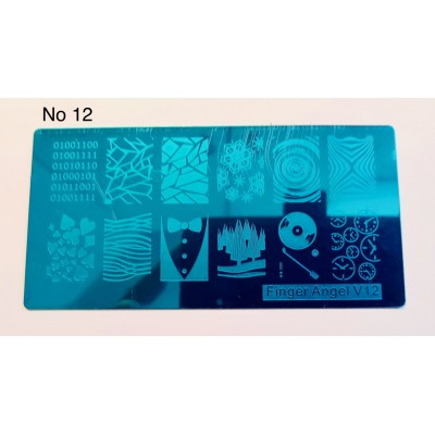 Plaque stamping XL no12